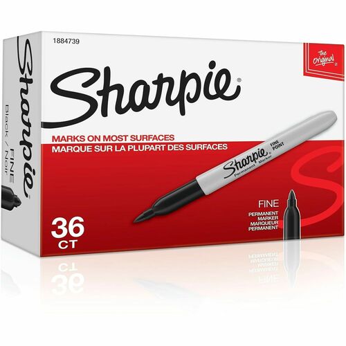 Marker, Sharpie, Fine, Black 36/PK
