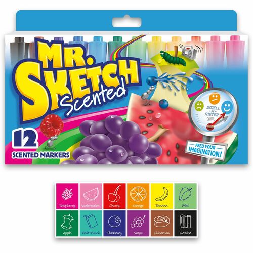 Marker, Mr. Sketch, 12 Color 12/ST