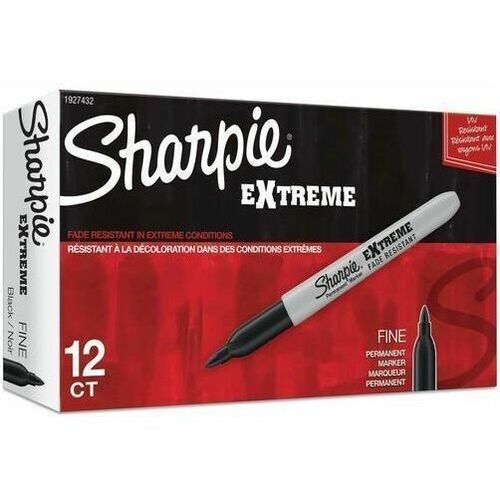 Marker, Sharpie, Extreme, Black 12/DZ