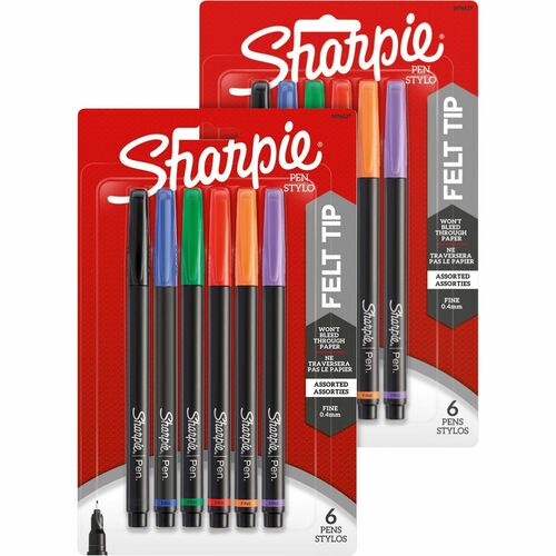 Pen, Sharpie, Fine, Assorted 2/BD