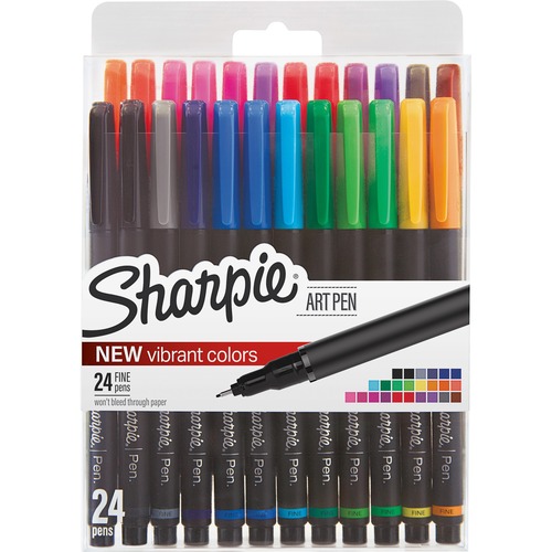 Pen, Sharpie, Art, Ast 24/PK