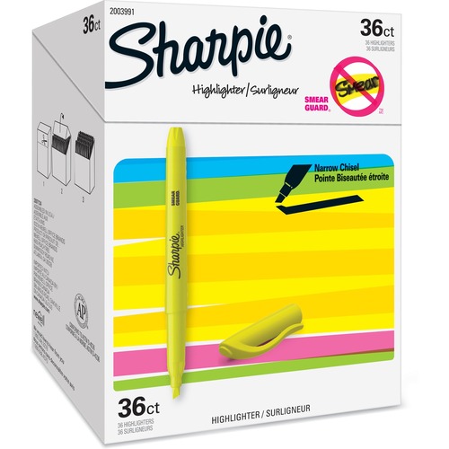 Highlighter, Sharpie, Yellow 36/BX