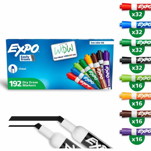 Marker, Expo, Fine, Assorted, 192 Count 192/PK