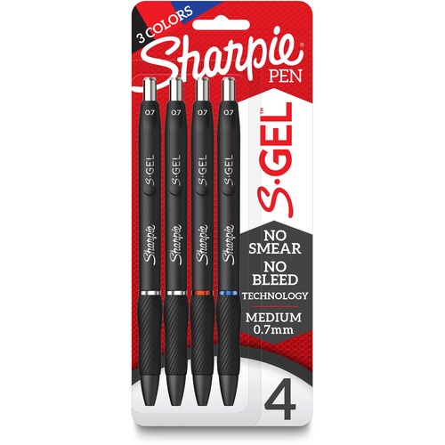 Pen, Gel, Sharpie, 0.7 Millimeter, Blue Assorted 4/PK