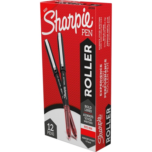 Pen, Roller Ball, Sharpie, .7, Red 12/DZ