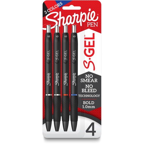 Pen, Gel, Sharpie, 1.0 Millimeter, B. Asst 4/PK