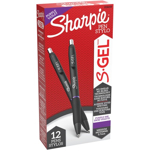 Pen, S-Gel, 0.7 Millimeter, Purple 12/DZ