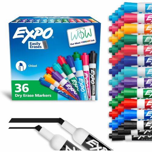 Marker, Dry Erase, Asst 36/BX