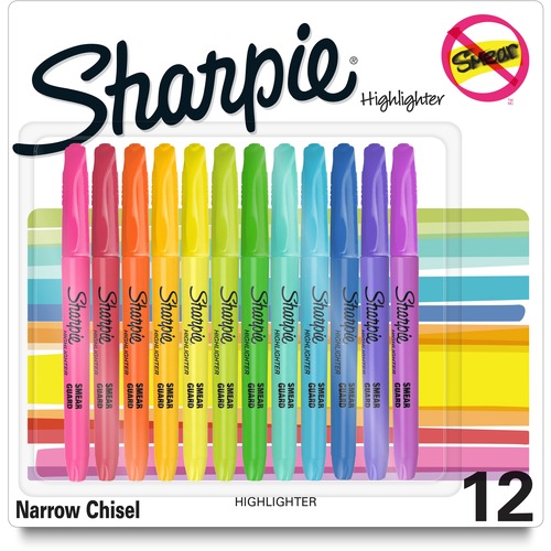 Hiliter, Sharp, Pocket, Assorted 12/PK