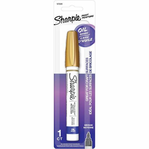 Sharpie Paint Marker, Oil-Based, Medium Point, Gold