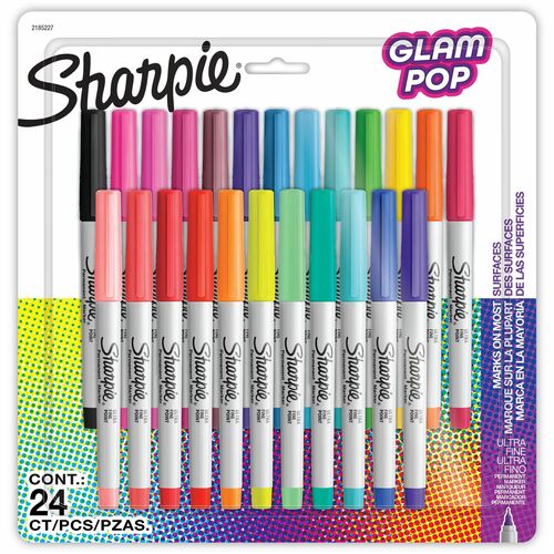Marker, Sharpie, Ultrafine, Glampop, Asst. 24/PK