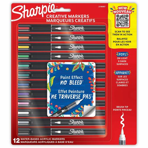Marker, Sharp, Brush Create 12/PK