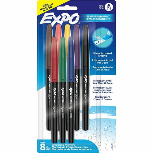 Marker, Expo, White Fine, Assorted, 8 Count 8/PK