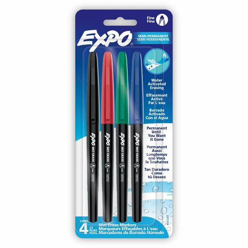Marker, Expo, White Fine, Assorted 4/PK