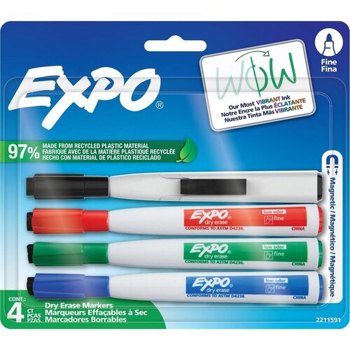 Marker, Expo, Magnum, Fine, Assorted 4/PK