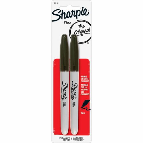 Marker, Sharpie, Fine, Black 2/PK