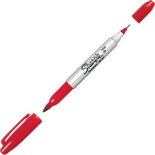 Marker, Sharpie, Twin-Tip, Red 12/DZ