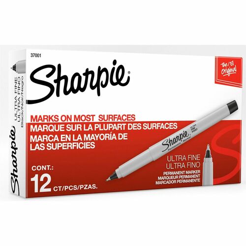 Marker, Sharpie, Ultrafine, Black 12/DZ