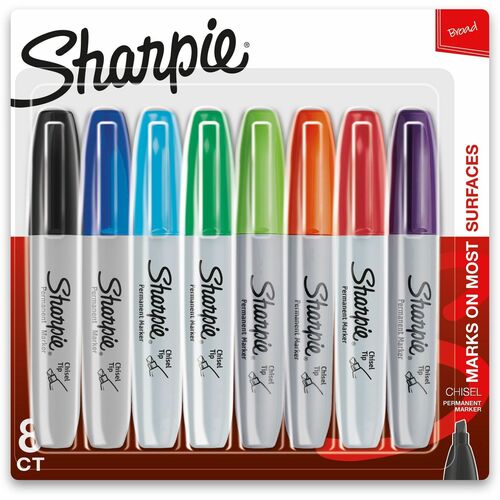 Marker, Sharpie, Chisel 8/PK