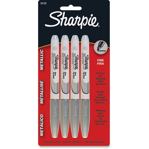 Marker, Sharpie, Silver 4/PK