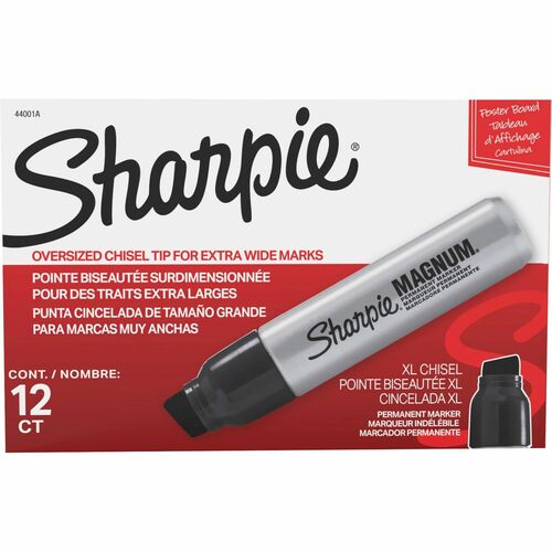 Marker, Sharpie, Magnum, Black 12/BX