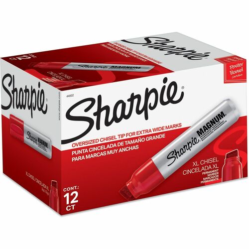 Marker, Sharpie, Magnum, Red 12/BX