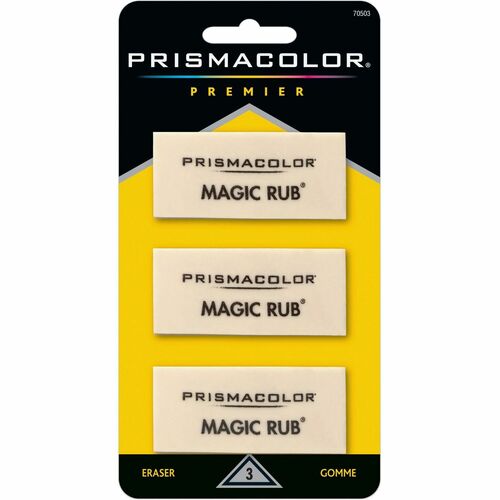 Eraser, Magic Rub, White 3/PK
