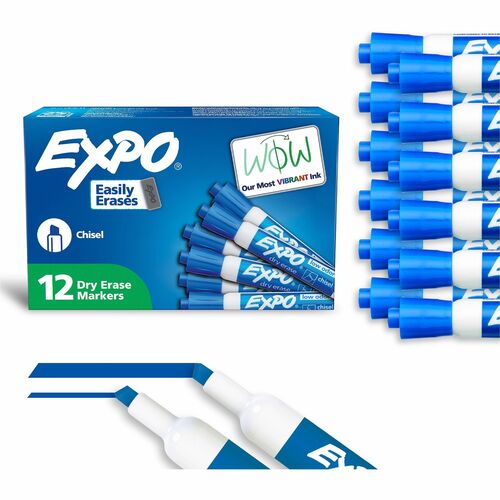 Marker, Dry Erase, Low, Chisel, Be 12/DZ
