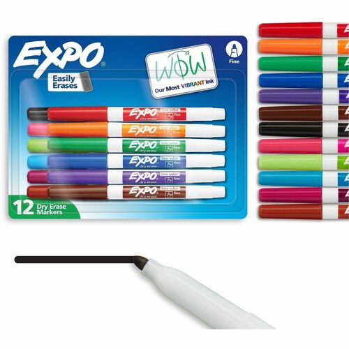 Marker, Dryerase, Low Odor, Fine 12/ST