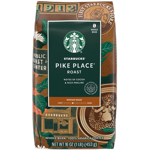 Coffee, Whole Bean, Pike Place, 1 lb