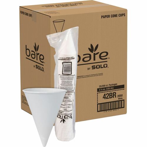 Cup, Cone, 4.25 Ounce, 200/BG 25/CT