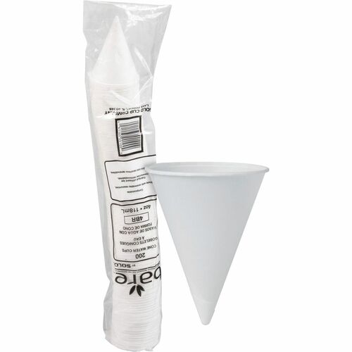 Cone Cups, Paper, 4oz, White 200/PK