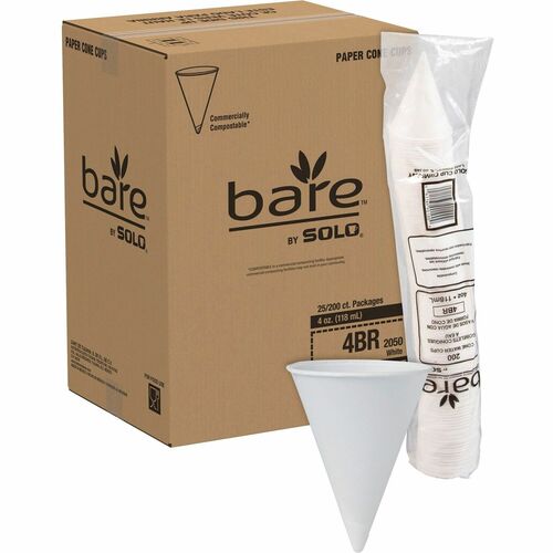 Cup, Cone, Paper, Treated, 200/PK 25/CT