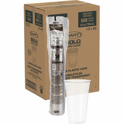 Cup, Ultra Clear, 24 Ounce, 50/BG 12/CT