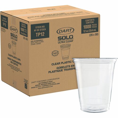 Cups, PET, Squat, 50/PK 20/CT