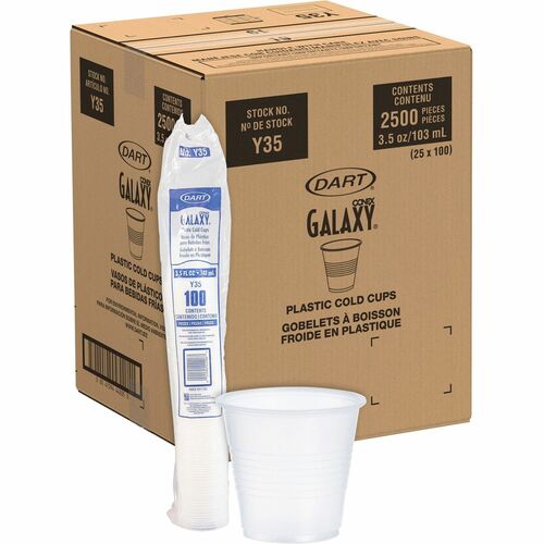 Cup, Plastic, Cold, 3.5 Ounce, TLT, 100/BG 25/CT