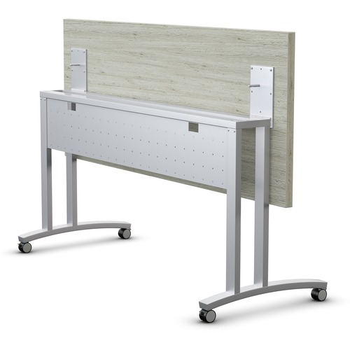 Beam, With Modesty Panel, For 60" Flip&Nest Tables, Metallic Silver