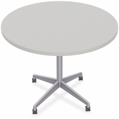 Table, Zia, Flip, 36 Rd, Cst, Ms, Gray 6/BD