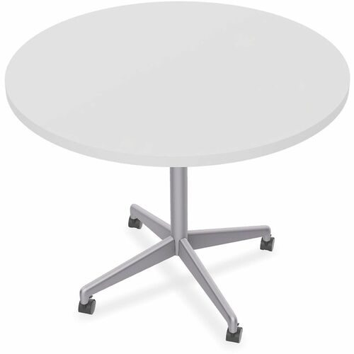 Table, Zia, Flip, 42 Rd, Cst, Ms, White 6/BD