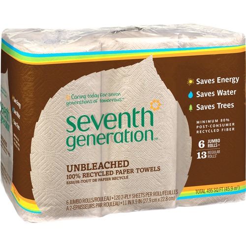 Jumbo Paper Towel, 2-Ply, 120 Sheets/Roll, NL 4/CT