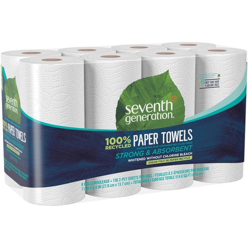 Towel, Paper, Recycled, 8 Rolls 4/CT