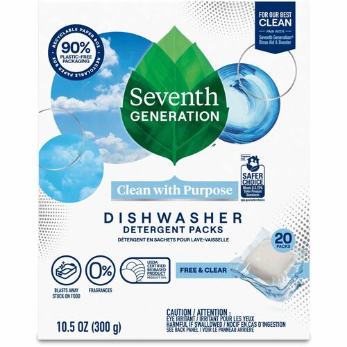 Detergent, Dishwasher, Fresh & Clean, 20 Tab 20/PK