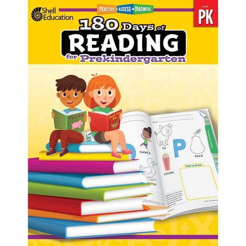 Workbook, For PreK, Reading, 180 Days of Practice, Multi