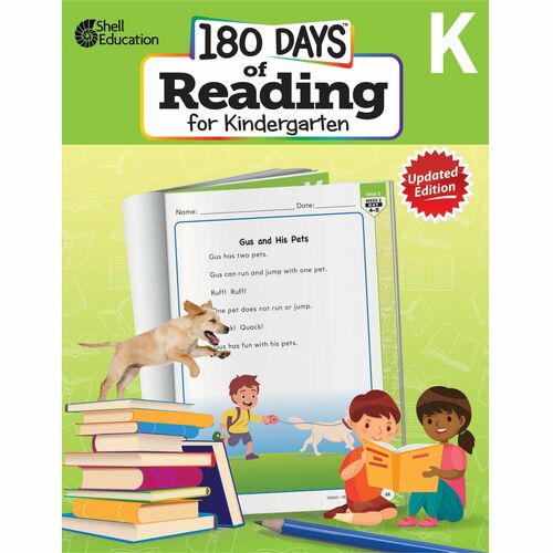 Workbook, 180 Days, Reading, 2nd Edition, Kindergarten