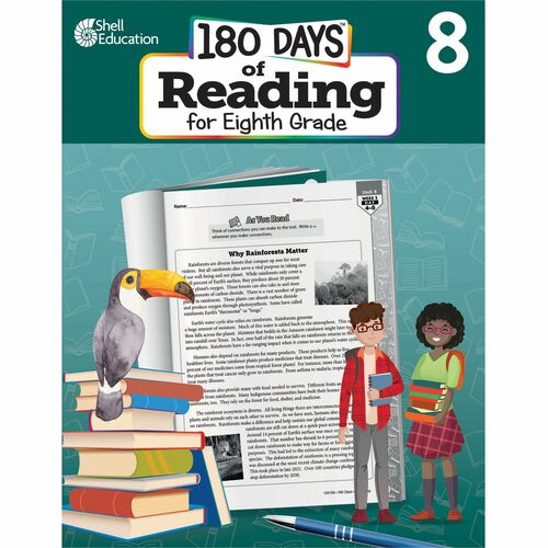Workbook, 180 Days, Reading, 2nd Edition, 8th Grade
