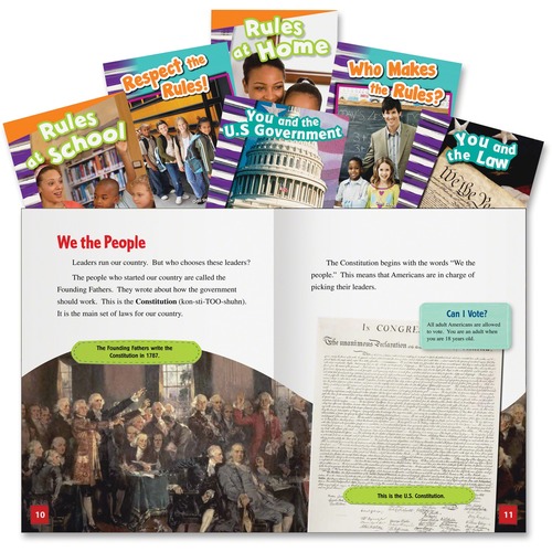 Social Studies Books, Rules and Authority, Grade K-2 6/ST