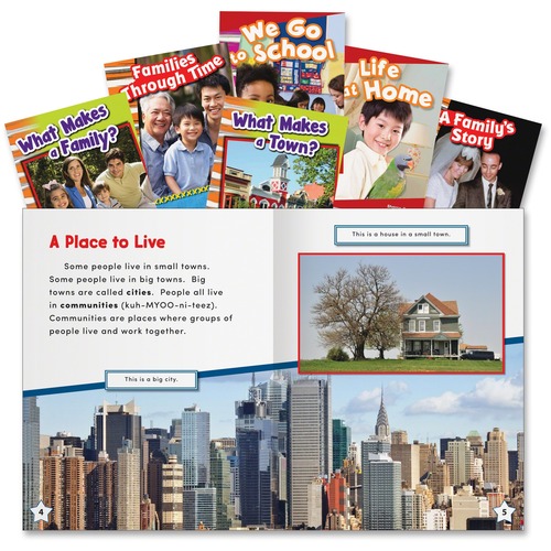 Social Studies Books, Community/Family, Grade K-2 6/ST