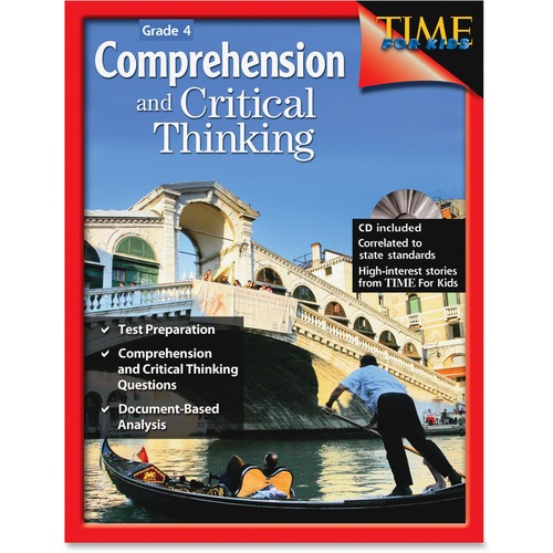 Comprehension/Critical Thinking Resource, With CD, Grade 4
