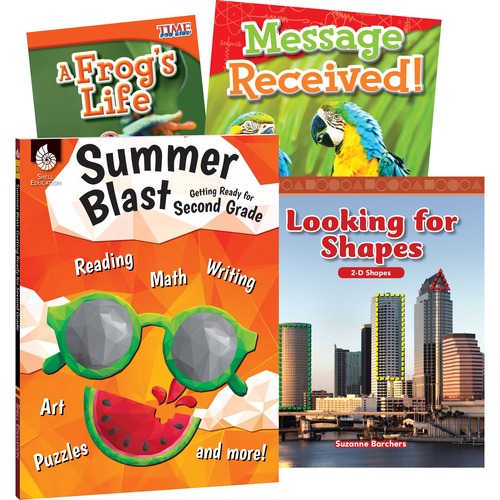 Book Set, Summer, Stem, Grade 2, 9" x 2/5" x 12", 4/Set, Multi 4/ST
