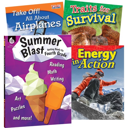Learn At Home Books, Summer STEM, With Workbook, Grade 4 4/ST